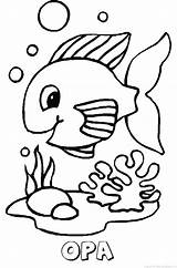 Opa Kleurplaten Naam Kleurplaat Koppel Fishes sketch template