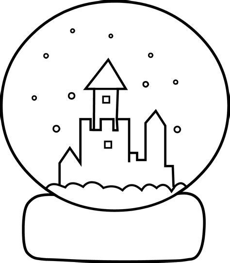 snow globe template printable printable world holiday