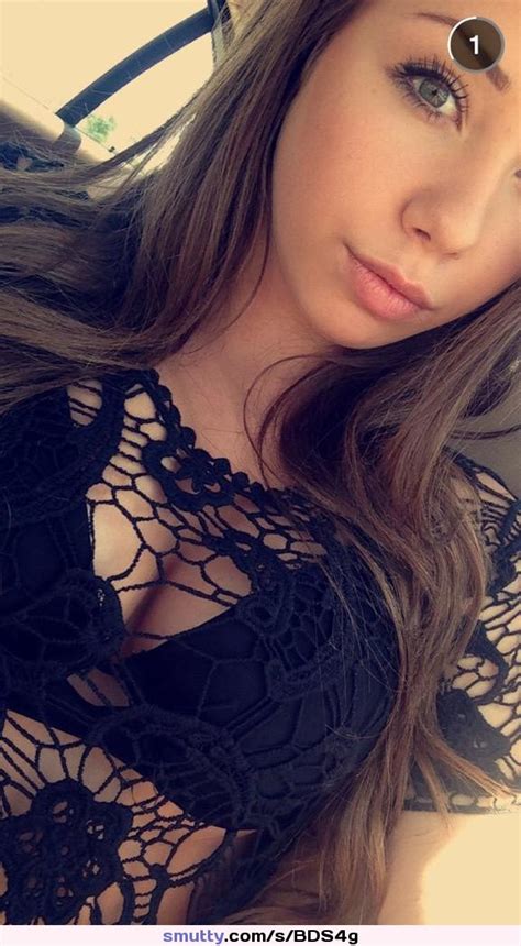 Teen Sexy Tease Snapchat Cleavage Seethrough Bra Selfie