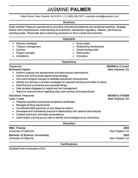 resume finance examples financeviewer