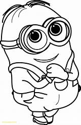 Coloring Pages Minion Cute Minions Getcolorings Printable Color Bob Movie sketch template