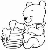 Coloring Winnie Pooh Pages Baby sketch template