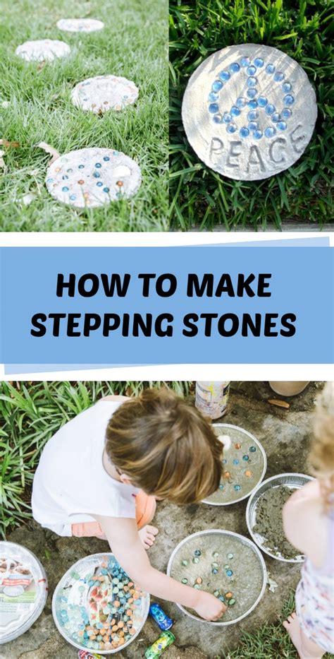 diy concrete stepping stones craft