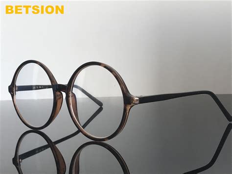 Oversize Vintage Round 58mm Tortoise Eyeglass Frames Rx Able Full Rim