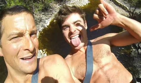 A Shirtless Zac Efron Goes Rappelling With Bear Grylls