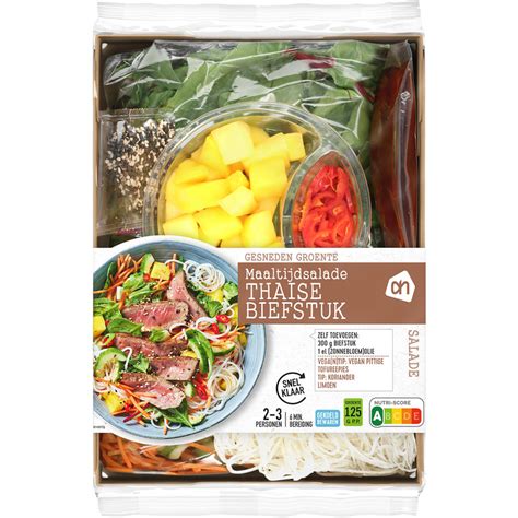 ah gesneden verspakket thaise beef reserveren albert heijn