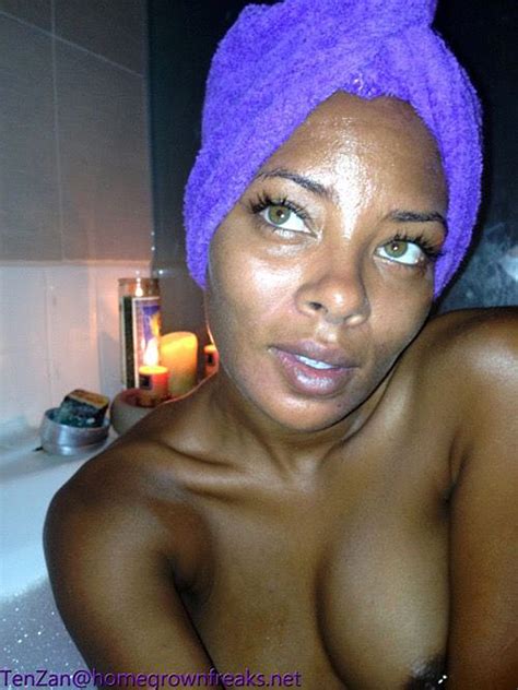 eva marcille nude private pics — ebony queen is bathing