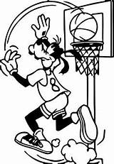 Basketball Looney Goofy sketch template