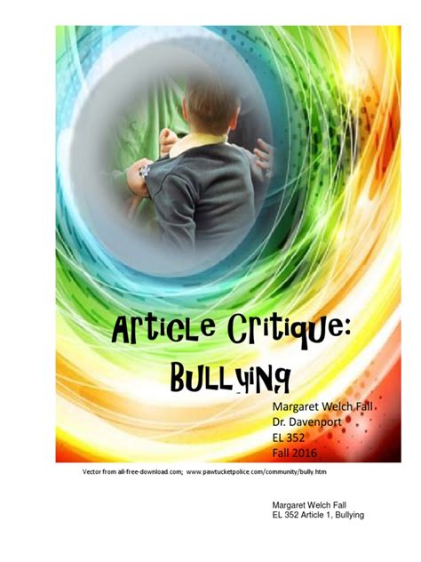 el  article critique  bullying  bullying discrimination