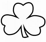 Shamrock Shamrocks Patricks sketch template