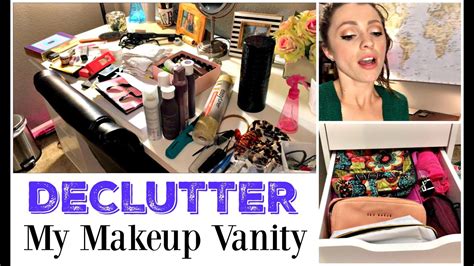 Makeup Vanity Declutter Vlog Ikea Alex Youtube