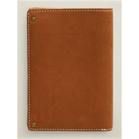 lyst rrl leather passport cover  brown  men