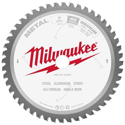 milwaukee      carbide teeth metal cutting circular  blade     home depot