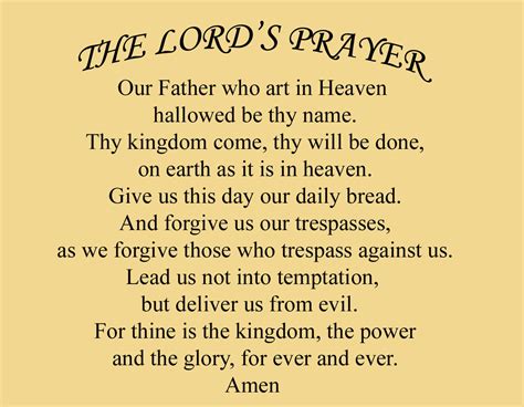lords prayer salvation armies