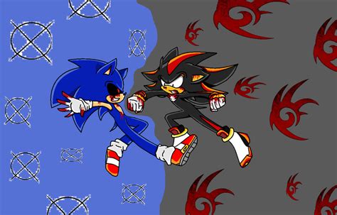 Shadow Vs Sonic Exe By Silonadow D8mljam Png 1024×656 No