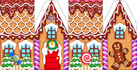 printable gingerbread house template teachersmagcom