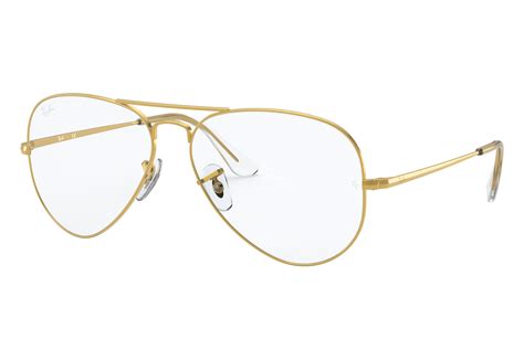 ray ban prescription glasses aviator optics rb6489 gold metal