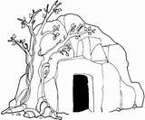 Resurrection Coloring Risen Hohle Cueva Miracles Landschaft Flannel Malvorlagen Tumba Ausmalen Guardado Jesús Malvorlage Kategorien sketch template