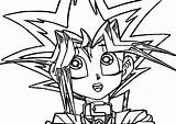 Coloring Gi Oh Yu Thinking Pages Yugioh Dragon Wecoloringpage Yugi sketch template