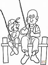 Coloring Pages Son Dad Fishing Hobby Family Colouring Online Clipart Drawing Kids Patience Hobbies Color Comments Choose Board sketch template