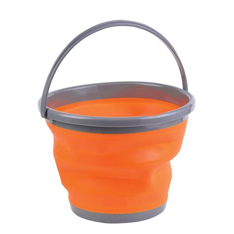 litre collapsible bucket  campground tramping kiwi camping