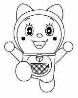 Doraemon Dorami Mewarnai Pages Sorella Anak Colorare Doraimon Minore Coloradisegni Doremon Kolorowanki Sketsa Hitam Cookie sketch template