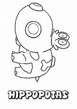 Pokemon Coloring Hippopotas Pages Kids Printable sketch template