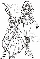 Sailor Coloring4free Crystal Usagi Saturn Scouts Chibiusa Getdrawings Jupiter Colorluna sketch template