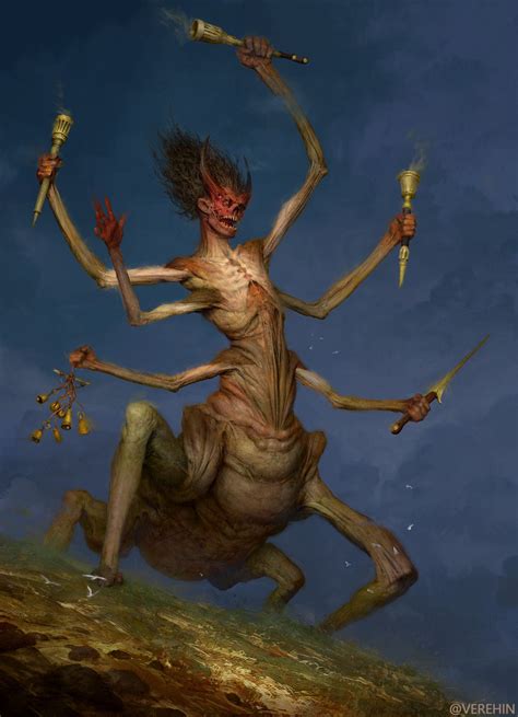 morbid fantasy horror creature event poster art