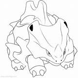 Rhyhorn Aron Xcolorings 624px sketch template