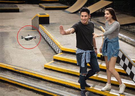 dji spark drone   sensing system lets  control  hand gestures techeblog