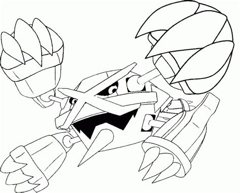 mega aggron coloring page png  modern wise