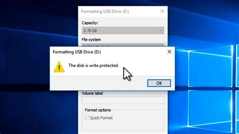 fix  disk  write protected error