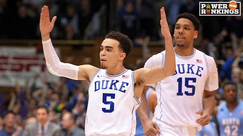 College Basketball Power Rankings Kentucky Holds No 1 Duke Up To No
