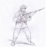Soldier Action Wehrmacht Uniform Nazi Bolt German Galleryhip sketch template
