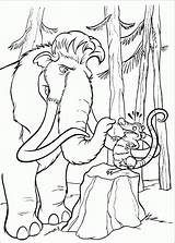 Coloring Ice Age Pages Popular sketch template