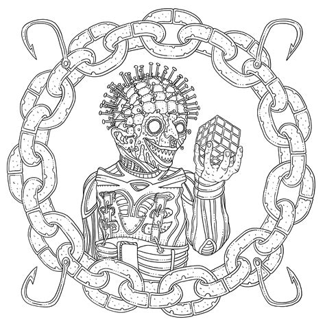 beauty  horror coloring pages