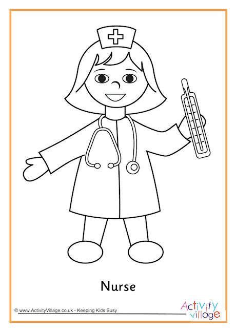 nurse colouring page  coloring pages nurse crafts coloring books