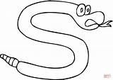 Snake Serpiente Ular Kleurplaat Mewarnai Slang Imprimir Kleurplaten Slangen Mamba Serpientes Sketsa Ausmalbilder Serpent Coloriage Warnaigambartk Buchstabe Schlange Letras Aprende sketch template
