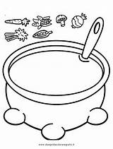 Pentola Disegni Preschool Food Soup Choose Board Pot Coloring sketch template