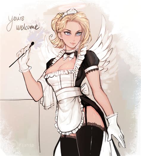 maid mercy overwatch know your meme