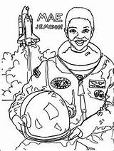 Coloring Mae Jemison Pages sketch template