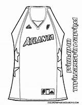 Coloring Basketball Jersey Sports Templates Popular Pages Template Coloringhome sketch template