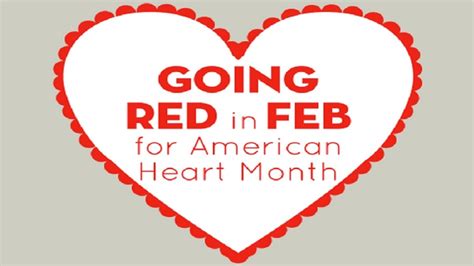 go red in february for american heart month