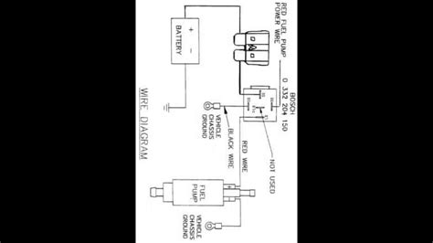 wiring diagram fuel pump  relay youtube