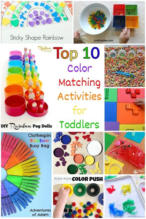 top  color matching activities  toddlers toddler activities