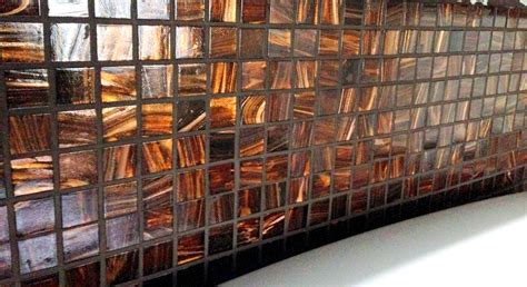 beautiful copper colored tile  splash   kitchen color tile