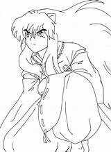 Inuyasha Coloring Pages Kids Printable Kagome Coloringme Deviantart Color Getcolorings Anime Template sketch template