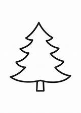 Tree Coloring Fir Large Sapin Printable Noel Colorear Coloriage Dessin sketch template