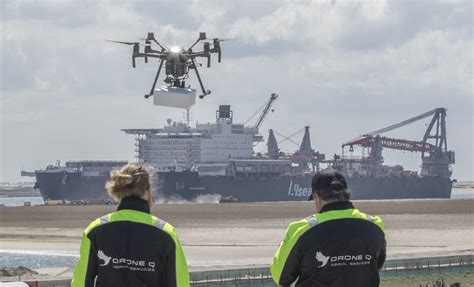 droneq  metip launch maritime logistics drone delivery  offshore energy dronewatch europe